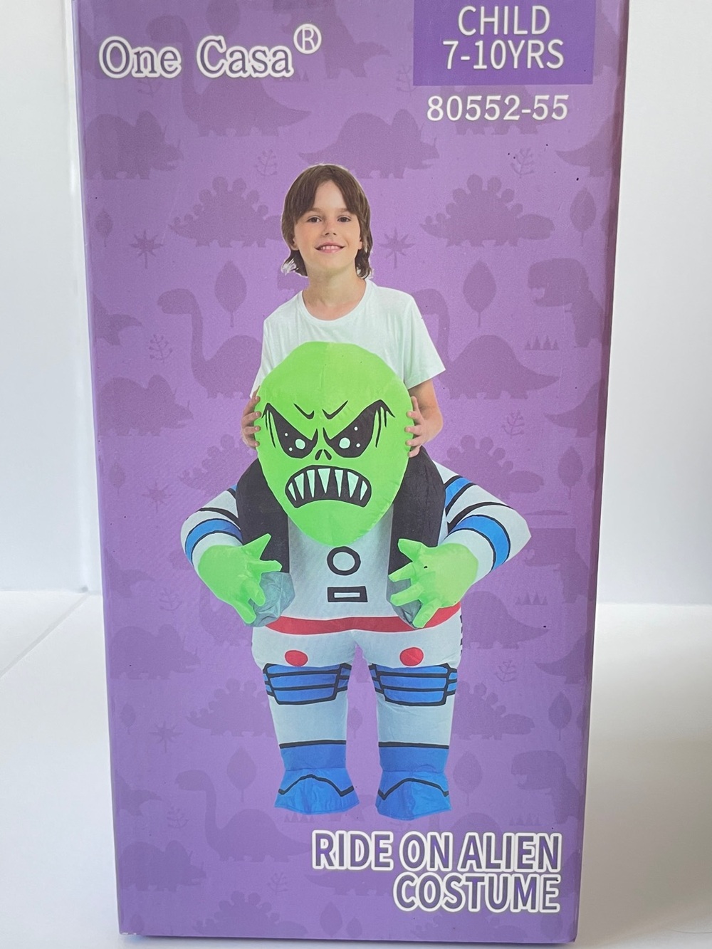 Kids Green Ride-On Alien Costume by One Casa